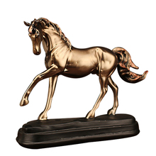 Home Decor Resin Copper Horse Ornaments Artificial Wine Cabinet Crafts Home Decor  Accessories Gifts Imitation Animal Figurine 2024 - buy cheap
