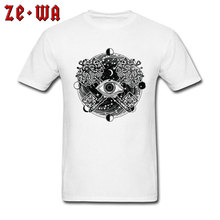 Freemasonry Eye of Providence Tops Shirts Crewneck Short Sleeve Print White New T Shirts 100% Cotton Male Cheap T-Shirt 2024 - buy cheap