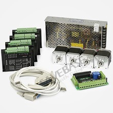 SAVEBASE Revolutionary CNC Kit 4 Axis 3.5A M335 Stepper Drivers+4pcs Nema17 0.45Nm Motor 12V 10A PSU For Mill/Router/Engraving 2024 - buy cheap