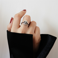 Skull Ring Real 925 Silver Punk Anillos Jewelry Vintage Minimalism Haut Femme Bague Femme Aneis Joyas Gothic Rings for Women 2024 - buy cheap