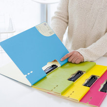 Colorful Office File Folder A4 Clip File Folder PP Plastic Folder For Document Organizer 2024 - buy cheap