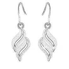 Women Shiny Crystal Rhinestone Silver Color Waterfall Dangle Allergy Free Earring Eardrop 2024 - buy cheap