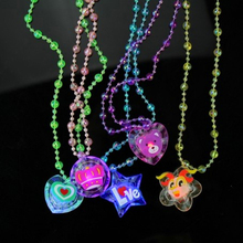 1pc Glowing Necklace Flashing Toys for Girls Birthday Party Gift Kids Led Light-up Pendant Children Beautiful Necklaces 2024 - buy cheap