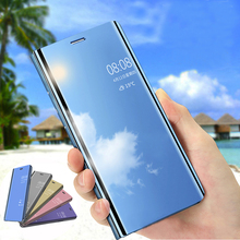 Smart Flip Cover,Case For Samsung Galaxy S6 edge S7 edge S7edge S8 plus S9Plus s9 S10 plus S10plus lite E Leather Mirror Coque 2024 - buy cheap