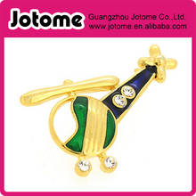 Green Blue Helicopter Copter Crystal Airplane Brooch Pin 2024 - buy cheap