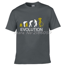 New Funny T Shirt Alien Evolution Costume Alien Vs Predator Men's Summer Tops O-Neck Cotton Design Shirt Tees 2024 - buy cheap