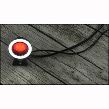 Iluminação vermelha para-traseira de moto, lâmpada de freio para yamaha harley, luz traseira vintage para moto, cafe racer 2024 - compre barato