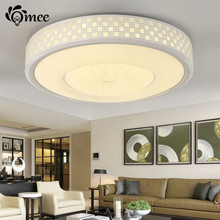 Modern Round Ceiling Lamp Metal Acrylic SMD Ceiling Light LED Panel Board Warm White For Bed Living Room 24W 110V Foyer Lights 2024 - buy cheap