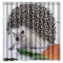 hedgehog Waterproof Shower Curtain Polyester Fabric Bath Bathing Bathroom Curtains with Hooks Home Decor 2024 - buy cheap