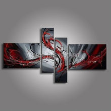 oil paintings on canvas red black white home decoration Modern abstract Oil Painting wall art hand painted oil painting on canva 2024 - buy cheap