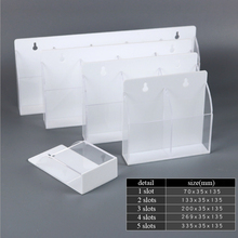 4/5 Slots Remote Controller Holder AC Control Storage Box Acrylic Clear-White Storage Box Wall-mounted Remote Control Rack Case 2024 - buy cheap