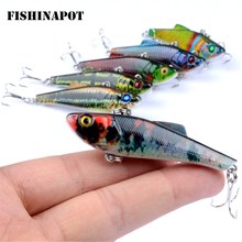 1PCS 7cm 6.6g VIB Fishing Lures Bionic 3D Eyes Fishing Hard Bait Vibration Lure Wobblers Crankbait Isca Artificial Tackle 2024 - buy cheap