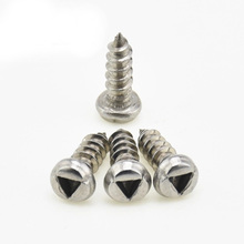 20Pcs M4 Stainless Steel Pan Round head Inner triangle groove Sharp tail Anti-theft Self-tapping Screw bolt 10mm-20mm L 2024 - buy cheap