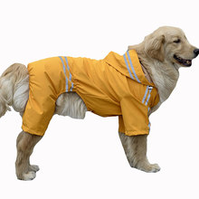 Chubasquero para perros grandes, impermeable, chaqueta de lluvia, Mono para perros grandes, Golden Retriever, chubasquero para perros, Sudadera con capucha 2024 - compra barato