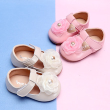 2018 New Style Baby Girls Shoes T Strap Toddlers Shoes Floral Soft Leather Princess Shoe For Kids Children 1-5 Years Old MCH094 2024 - buy cheap