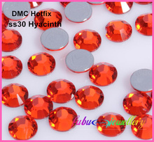Free Shipping! 288pcs/Lot, ss30 (6.3-6.5mm) High Quality DMC Hyacinth Iron On Rhinestones / Hot fix Rhinestones 2024 - buy cheap