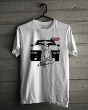 Initial D Drift Racer Japan Anime Takumi White Cotton Mens Size S-3Xl new Men Summer Casual Design T Shirt 2024 - buy cheap
