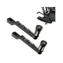 Calcanhar toe alavanca de mudança engrenagem + shifter pedal pegs para harley softail electra glide fatboy touring motocicleta preta alavancas de mudança 2024 - compre barato