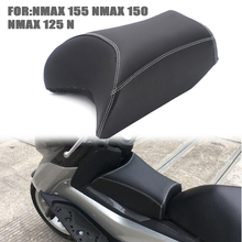 Asiento trasero de cuero para motocicleta Yamaha, almohadilla de cuero con entrepierna personalizada, para Yamaha NMAX 125, N-MAX, 155, NMAX 150, 2015, 2016, 2017, 2018, 2019 2024 - compra barato
