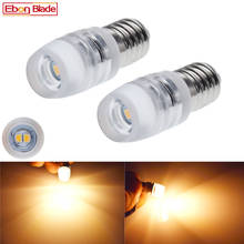 2 x E10 Light Bulbs 6V 12V 24V LED Screw 1447 Base Indicator Bulb Mini Warning Automobile instrumen Width Signal Lamp Warm White 2024 - buy cheap