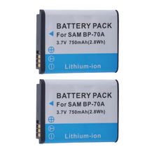 2Pcs 750mAh BP-70A BP 70A BP70A Li-ion Batteries for Samsung ST66 ST700 ST88 ES65 MV800 PL120 PL170 ES80 2024 - buy cheap