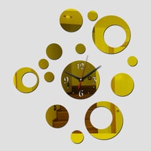 Relógio de parede de acrílico, relógio com design moderno, quartzo, para sala de estar, faça você mesmo 2024 - compre barato