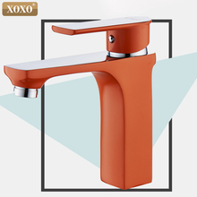 Xoxo-torneira para pia de banheiro, estilo inovador, multi-cor, branca, verde, laranja e quente, água fria 2024 - compre barato