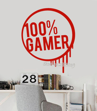 DIY Wall Sticker Vinyl Removable Wall Decal Gamer Teen Room Video Games Art Stickers Waterproof Monochrome Wallpaper New LA588 2024 - buy cheap