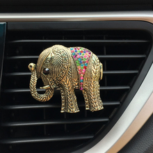 Purificador de ar presente fofo elefante diamante ornamento para carro clipe de ventilação decoração de automóveis decoração de animais acessórios para automóveis presente 2024 - compre barato