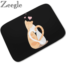 Zeegle Cartoon Printed Absorbent Door Mats Outdoor Entrance Floor Rug Kitchen Mat Anti-slip Bedroom Carpets Bedside Rugs 2024 - buy cheap