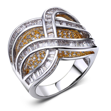 Модные ювелирные изделия обручальные кольца с кубическим цирконием кольцо на палец высокое качество кольца вечерние для женщин Бесплатная доставка 2024 - купить недорого