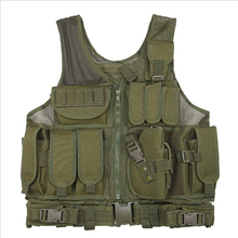 Chaleco táctico militar para hombre, chaleco de camuflaje, armadura corporal Molle, equipo al aire libre, jungla, 5 colores 2024 - compra barato