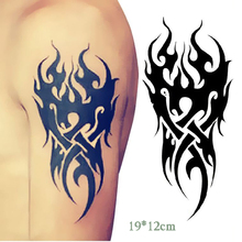 Водостойкая Временная тату-Наклейка Большой древний тотемный миф тату пламя тату наклейка s флэш-тату поддельные татуировки для мужчин 2024 - купить недорого
