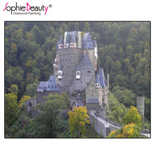 Sophie Beauty Diy Алмазная картина крестиком лесной замок крепость полная Алмазная вышивка Стразы Мозаика Декор ремесла 2024 - купить недорого