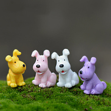 ZOCDOU 4 Pieces Mini Dog Model Small Statue Figurine Micro Crafts Ornament Miniatures Boy DIY Home Garden Decor Doll Toy Farm 2024 - buy cheap