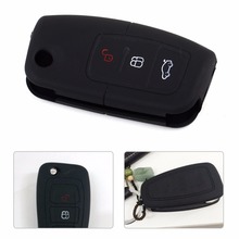 DWCX New Car 3 Button Remote Key Fob Case Shell Silicone Cover Fit For Ford Fiesta Focus MK2 Mondeo Kuga Galaxy C-Max S-Max 2024 - buy cheap