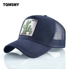 Summer Breathable Mesh Baseball Cap Women Spring Snapback caps Trucker Hats For Men Embroidery cactus Bone Gorras Visor Hat 2024 - buy cheap