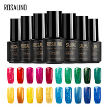 ROSALIND Gel 1S 7ML Red Yellow Diamond Gel Nail Polish UV LED Glitter Gel Varnish Soak Off TOP and BASE Coat Nail Art Primer 2024 - buy cheap