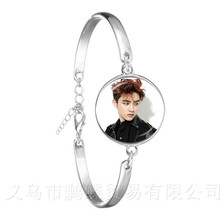 Pulseira kpop exo de membro exo, figura de membro, corrente banhada a prata, pulseira para fãs, suporte, joia, presente maravilhoso, imperdível 2024 - compre barato