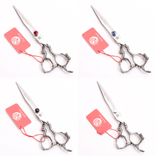 Z9100 6" Japan 440C Purple Dragon Professional Human Hair Scissor Hairdressing Shears Cutting Shears Dragon Handle Free Shipping 2024 - buy cheap