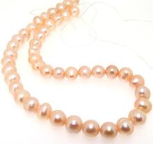 Perlas cultivadas de agua dulce de 9MM, cuentas sueltas de 14 pulgadas, una cuerda completa, joyería artesanal para collar y LS3-098 2024 - compra barato
