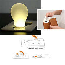 Wallet Light Novelty Lighting Portable Mini LED Card Pocket Light Bulb Lamp Credit Card Size Home Accessories 2024 - buy cheap