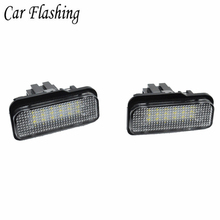 Luzes de placa de carro 12v para mercedes w211, w203, 5d, w219, r171, 2 peças, sem erro na cor branca 2024 - compre barato