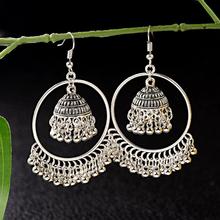 Thailand Earrings Indian Bells Tassels Dangle Earrings For Women Boho Metal Jhumka Jhumki Hippie Tribal Afghan Jewelry 2024 - buy cheap