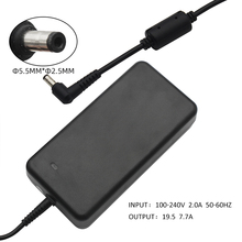 ASUS-adaptador de corriente AC para portátil, cargador de viaje de 19,5 V, 7.7A, 150W, 5,5x2,5mm, para ASUS G53S, G53SW, G72G, G74SX, G74S 2024 - compra barato