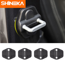 SHINEKA Interior Mouldings For Jeep Wrangler JL 2018+ Car Door Lock Decoration Cover For Jeep Wrangler JL Car Styling Accessory 2024 - buy cheap