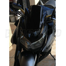 Motorcycle Double Bubble Windshield WindScreen Screen For 2010 2011 2012 2013 Kawasaki Z1000 Z 1000 Black Iridium Clear 2024 - buy cheap