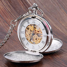 Simple Design double full hunter Mechanical Pocket Watch for Women Men Steampunk Watches with Chain P850C 2024 - buy cheap