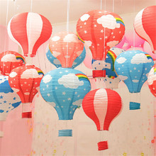5 шт./лот 30 см (12 дюймов), Висячие свадебные радужные воздушные шары, бумажные вечерние фонарики, украшения 2024 - купить недорого