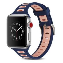 Sport silicone strap for Apple watch 4 band 44mm 40mm iwatch band correa aple watch 42mm 38mm wrist bracelet watch accessories 2024 - buy cheap